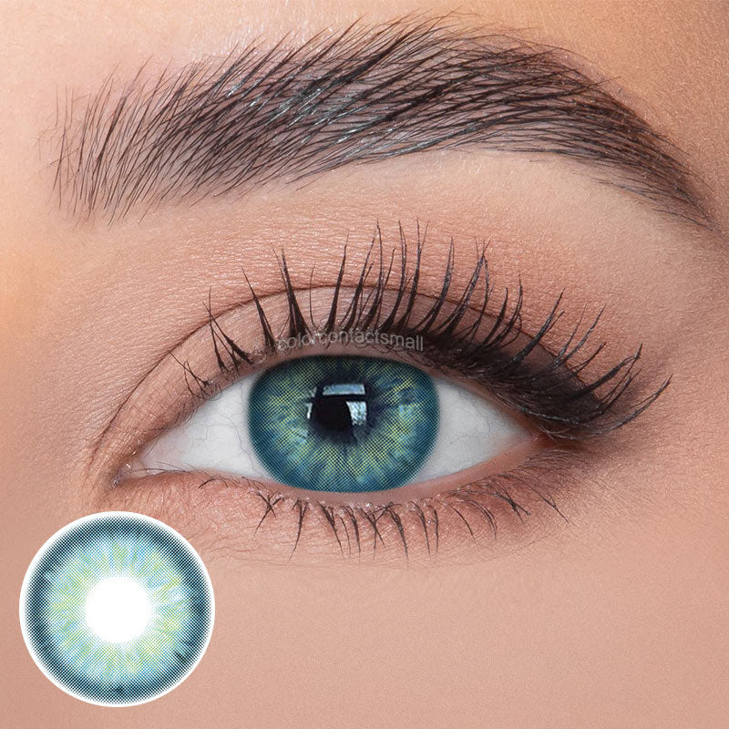 Aegean Sea II Blue Colored Contact Lenses