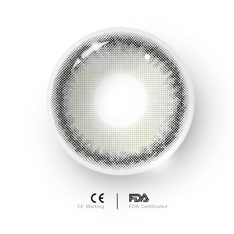 Tiger's Eye Grey Colored Contact Lenses