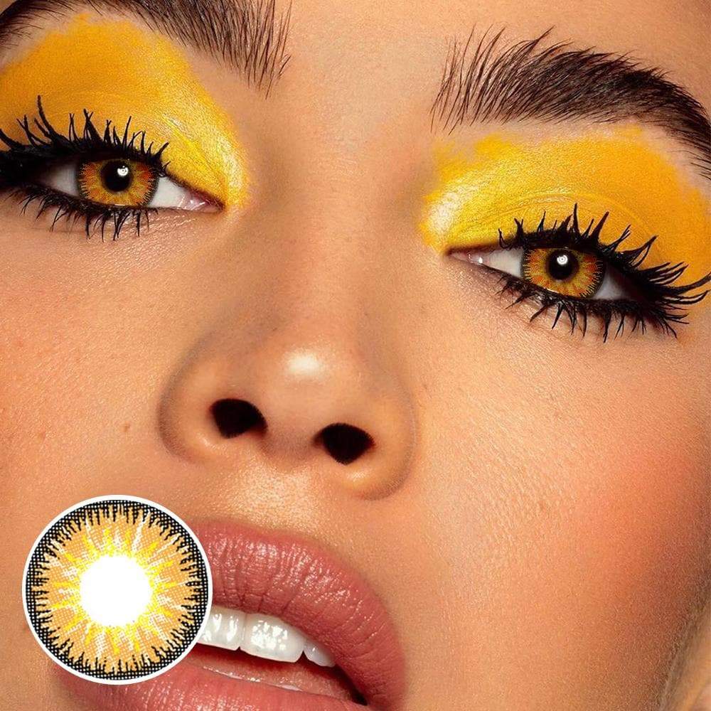 Vika Orange Brown Colored Contact Lenses