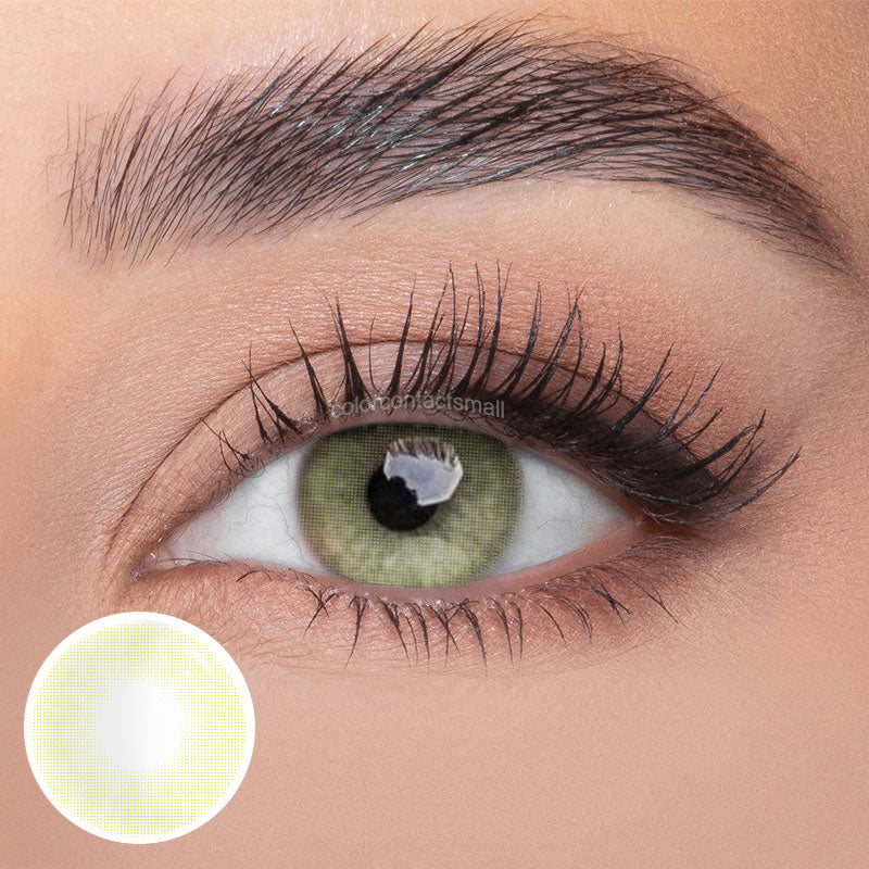 Aurora Yellow Green Colored Contact Lenses