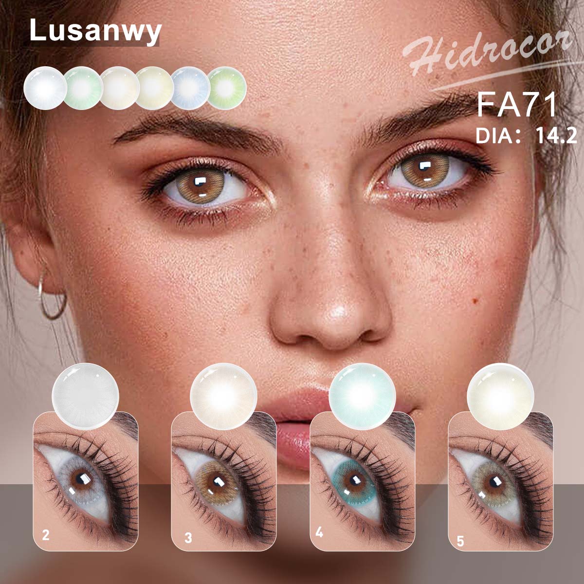 Lusanwy Hidrocor collection colored contacts for wholesale