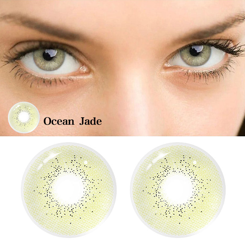 Ocean Brown Green Colored Contact Lenses
