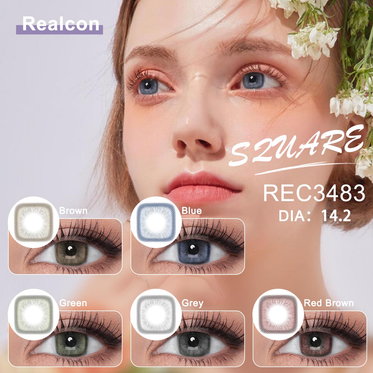 Lusanwy Pussy Control Square collection colored contacts for wholesale