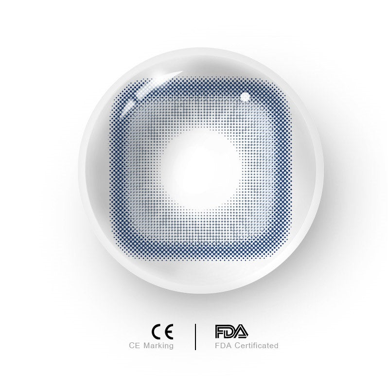 Square Pant Blue Colored Contact Lenses