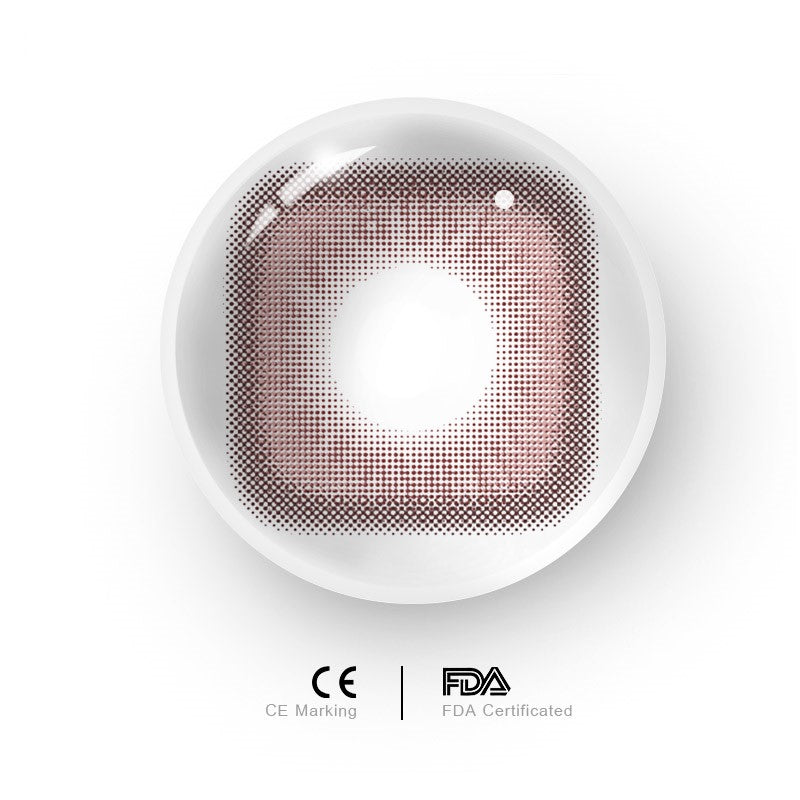 Square Pant Red Colored Contact Lenses 12 months