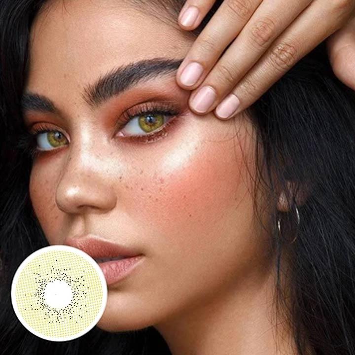 Ocean Brown Green Colored Contact Lenses