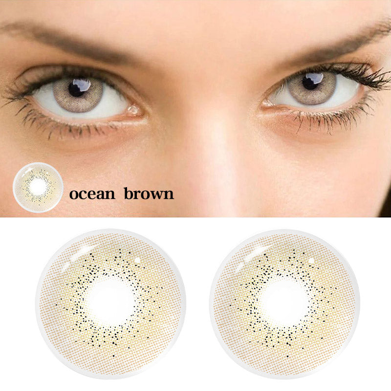Ocean Brown Colored Contact Lenses