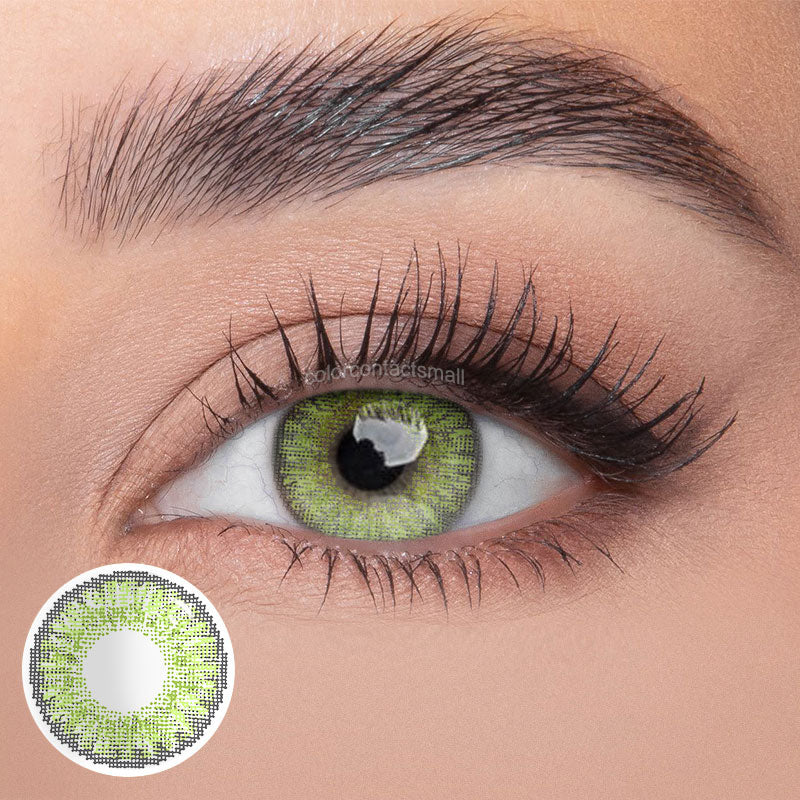 3-tone Royal Green Colored Contact Lenses