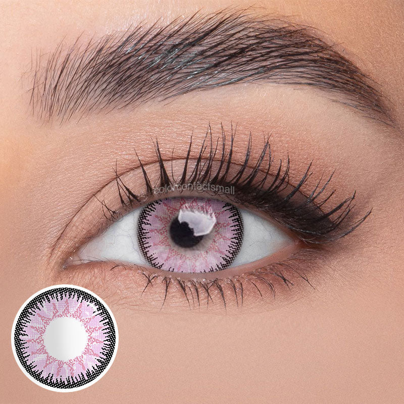 Vika Pink Violet Colored Contact Lenses