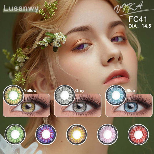 Lusanwy Vika Tricolor collection colored contacts for wholesale